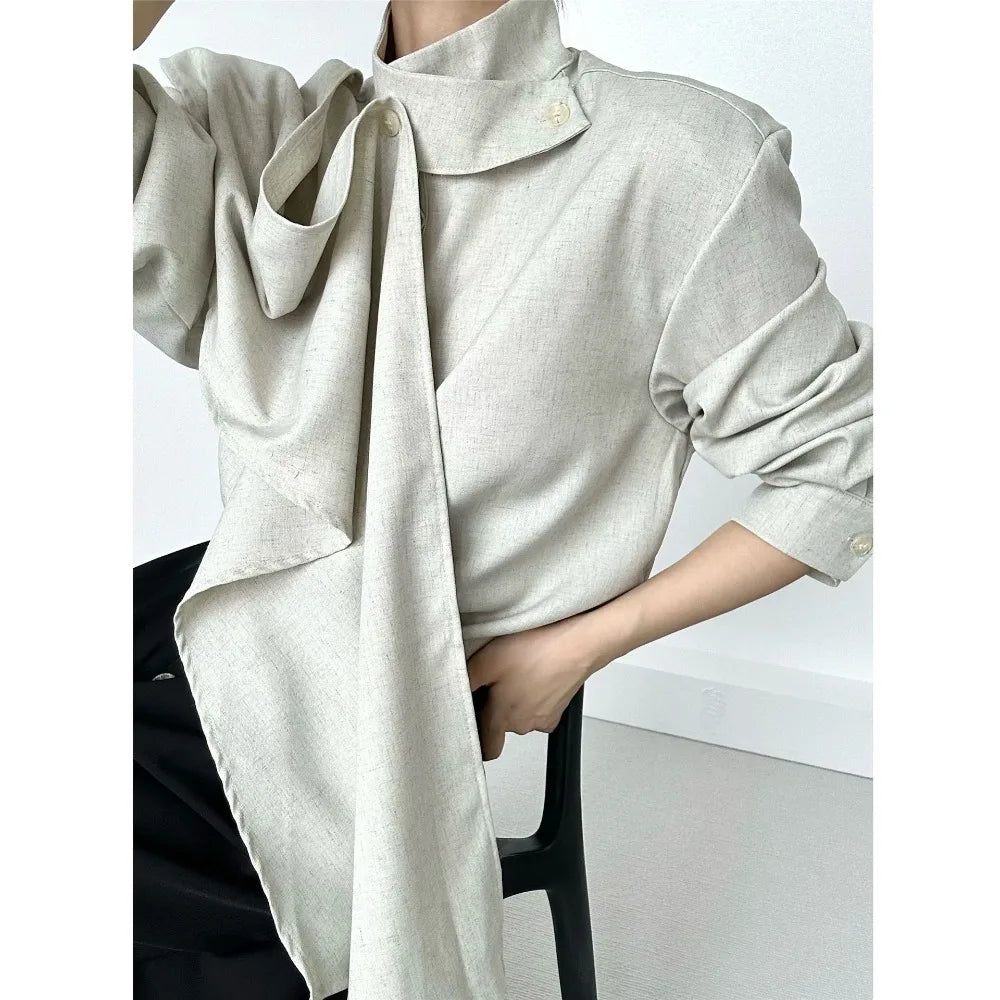 Chic Beige Button Shirt