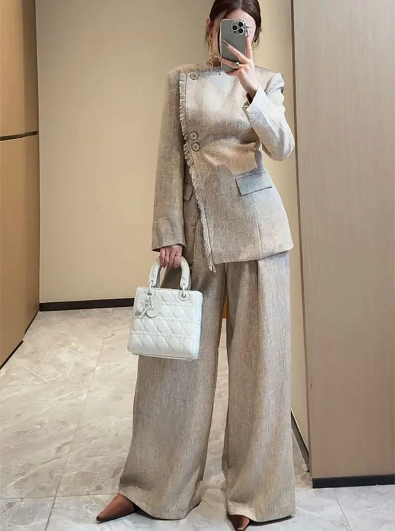 Fringed Casual Suit Set