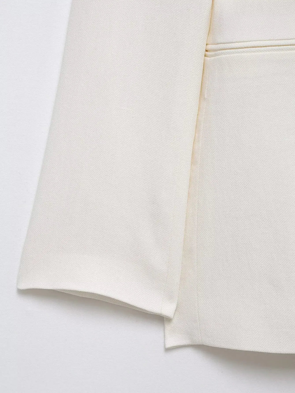 Long Sleeves Lace-Up Blazers & High Waist Zipper Long Pants
